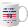 Mug Coupe du Monde de Football 2018 - France Champions du Monde 2018 - offrez vous ce mug personnalisé de l'équipe de France de