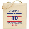 Tote Bag - Coupe du Monde de Football 2018 - France Champions du Monde 2018 - en complément du maillot de l'équipe de France