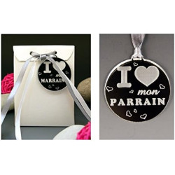 Boite de Chocolat I mon Parrain - Cadeau Baptême, Noël…