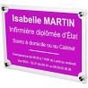 Gravure Events Plaque Professionnelle Infirmière – Plaque en Plexiglas – Personnalisée en Ligne – Personnalisation Fixations et