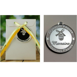 Boite de Chocolat garnie – Joyeuses Pâques Marraine (Cadeau pour Pâques) – Mod. Oeuf