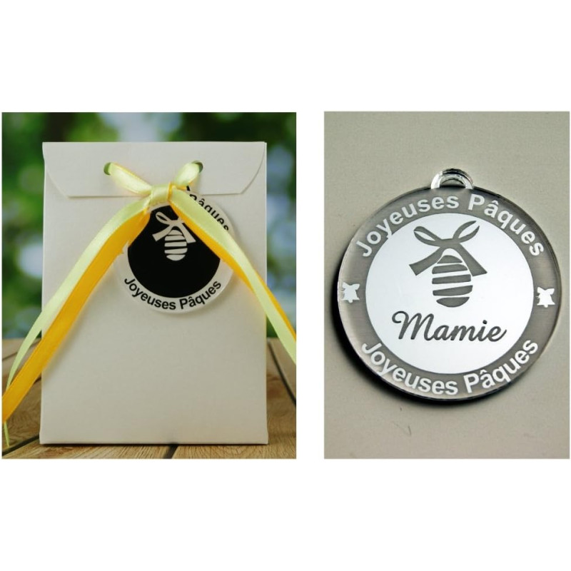 Boite de Chocolat garnie – Joyeuses Pâques Mamie (Cadeau pour Pâques) – Mod. Oeuf