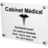 Plaque Professionnelle Médicale - Plaque Professionnelle Médecin en Plexiglas – Médecine Générale - Personnalisée en ligne
