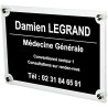Plaque Professionnelle Médicale - Plaque Professionnelle Médecin en Plexiglas – Médecine Générale - Personnalisée en ligne