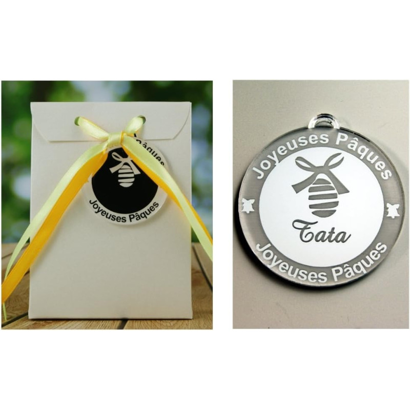 Boite de Chocolat garnie – Joyeuses Pâques Tata (Cadeau pour Pâques) – Mod. Oeuf