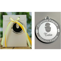 Boite de Chocolat garnie – Joyeuses Pâques Tata (Cadeau pour Pâques) – Mod. Poussin