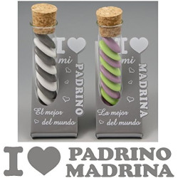 1 Padrino y 1 Madrina - Regalo para bautizos, Navidad, cumpleaños...