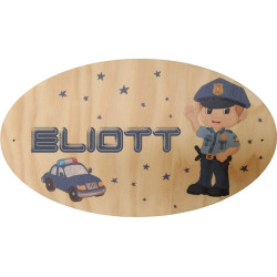 Plaque de Porte en bois personnalisée pour une Chambre d'enfant - Le prénom de la plaque en bois est personnalisable - cadeau