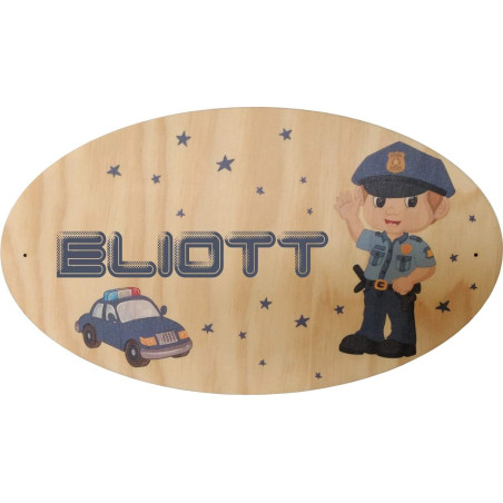 Plaque de Porte en bois personnalisée pour une Chambre d'enfant - Le prénom de la plaque en bois est personnalisable - cadeau