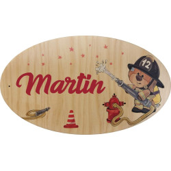 Plaque de Porte en bois personnalisée pour une Chambre d'enfant - Le prénom de la plaque en bois est personnalisable - cadeau