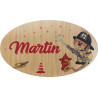 Plaque de Porte en bois personnalisée pour une Chambre d'enfant - Le prénom de la plaque en bois est personnalisable - cadeau