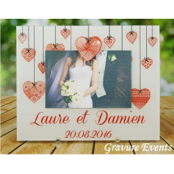 Cadre Photo Mariage & Saint Valentin – (Cadeau souvenir pour les mariés) Kd – Q