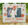 Cadre Photo Mariage & Saint Valentin – (Cadeau souvenir pour les mariés) Kd – Q