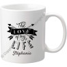 Mug personnalisé - Tasse cadeau pour la Saint Valentin - Homme ou femme - Cadeau romantique pour un couple – Cadeau de Mariage