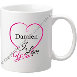 Mug personnalisé - Tasse cadeau pour la Saint Valentin - Homme ou femme - Cadeau romantique pour un couple – Cadeau de Mariage