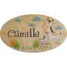 Plaque de Porte en bois personnalisée pour une Chambre d'enfant - Le prénom de la plaque en bois est personnalisable - cadeau