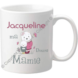 Mug personnalisé pour Mamie – Cadeau fête des Grands mères – pour la mamy de votre enfant – anniversaire, noël, naissance