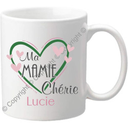 Mug personnalisé pour Mamie – Cadeau fête des Grands mères – pour la mamy de votre enfant – anniversaire, noël, naissance